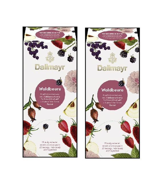 2xPack Dallmayr Wild Berry Fruit Tea - 50 Tea Bags