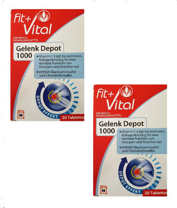 2xPack Fit+Vital Joint (Gelenk) 1000 Depot Tablets - 60 Pcs