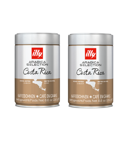 2xPack ILLY Cans of Arabica Selection Espresso Beans from Costa Rica - 500 g