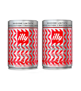 2xPack ILLY Cans of Ground CLASSICO Coffee for Espresso - 500 g