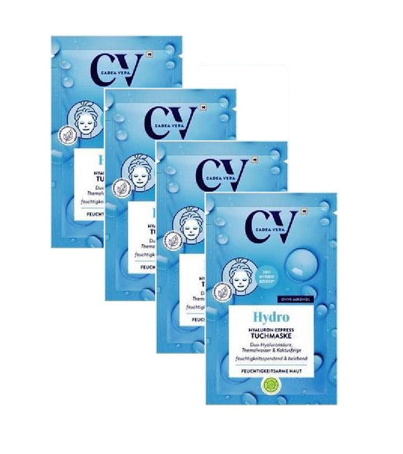 4xPack CV (CadeaVera) HYDRO Hyaluron Express Sheet Masks