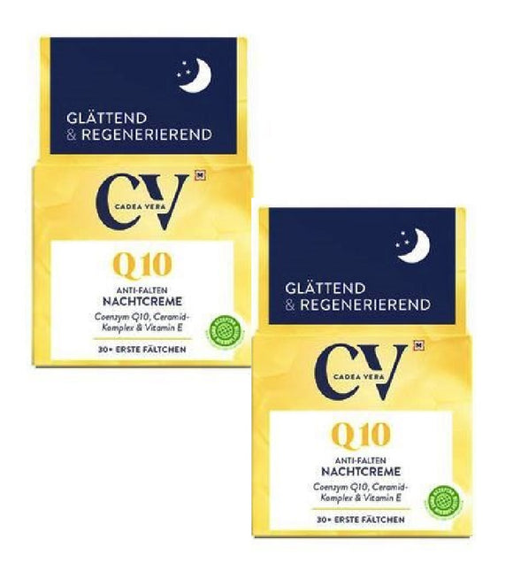 2xPacks CV (CadeaVera) CV Q10 Anti-Wrinkle Night Cream - 100 ml