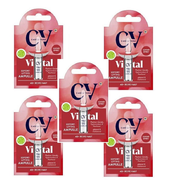 5xPack CV (Cadeavera) VITAL Immediate Effect Lifting Ampoules - 10 ml