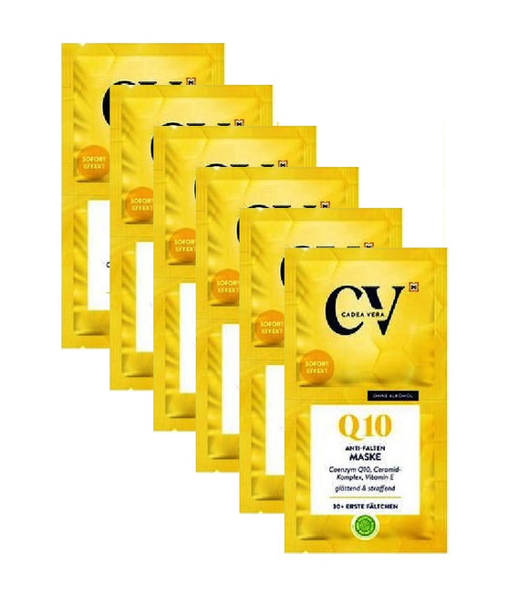 6xPack CV (CadeVera) Q10 Anti-wrinkle Masks - 96 ml