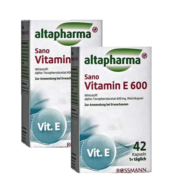 2xPack Altapharma SANO VITAMIN E 600 - 84 Pcs