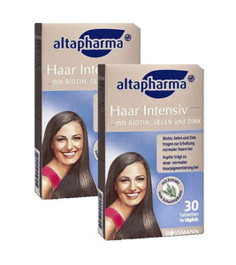 2x Packs Altapharma Hair Intensive Vitamins and Minerals & L-cysteine - 60 Tablets