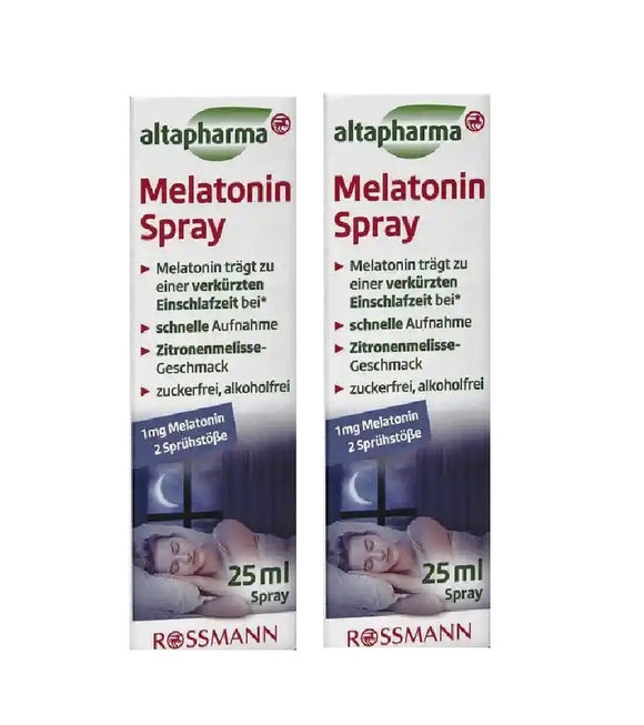 2xPacks Altapharma Melatonin Spray - 50 ml