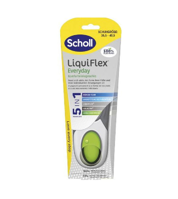 Scholl Liqui Flex Everyday Insole Pads - EU Size 35.5 - 40.5