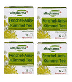 4x Packs Altapharma  Fennel, Aniseed and Cumin Medicinal Tea - 48 Bags