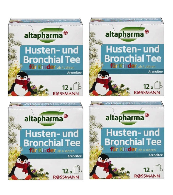 4xPack Altapharma Cough and Bronchial Tea for Kids - 48 Bags