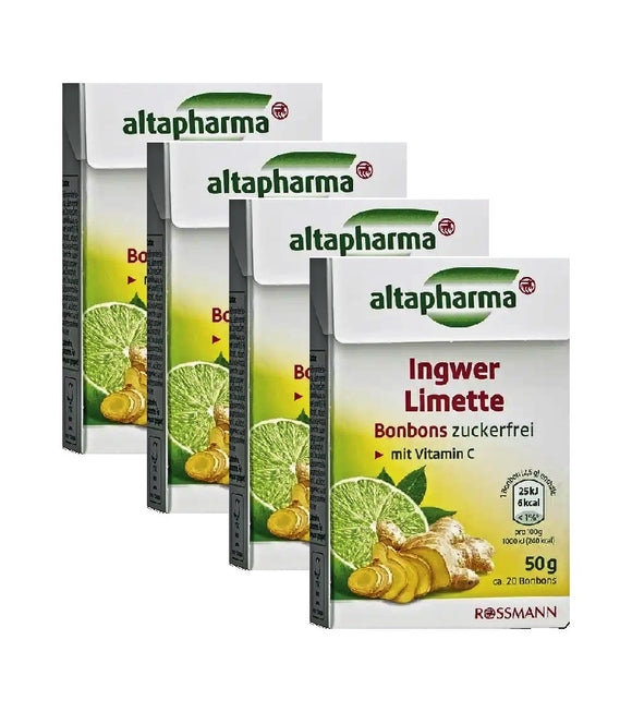 4xPack Altapharma Ginger-Lime  Sweets - 200 g