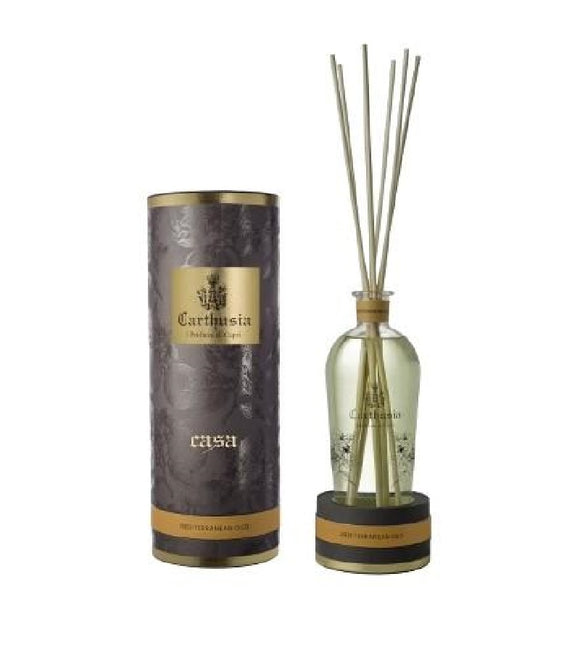 Carthusia Mediterranean Oud Enveloping Fragrance with Bergamot, Lemon and Amber - 500 ml