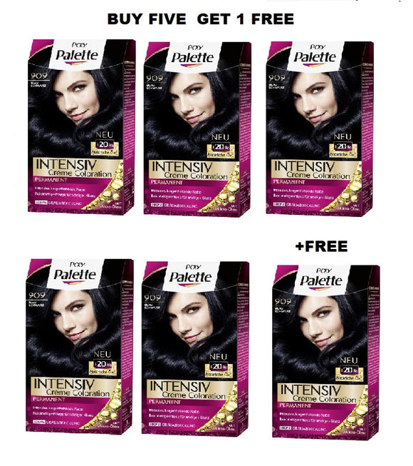 Schwazkopf POLY PALETTE Intensive Creme Hair Coloration - 24 Varieties - Buy 5 +FREE Pack
