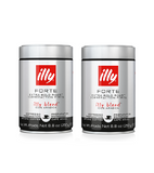 2xPack ILLY Cans of Ground Espresso FORTE - Strong Roast Coffee - 500 g