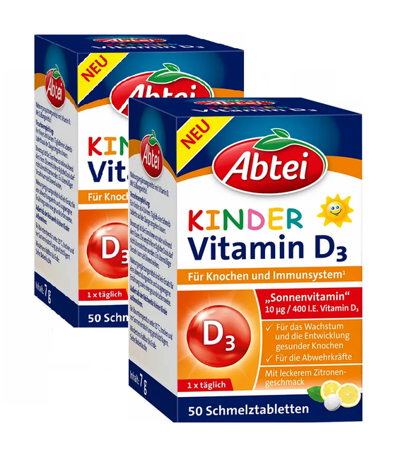 2xPack ABTEI CHILDREN Vitamin D3 - 100 Tablets
