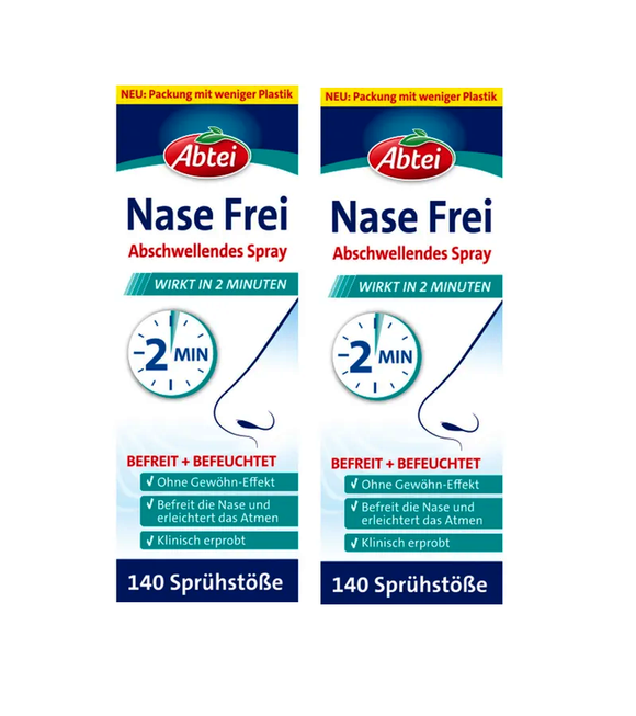 2xPack ABTEI Nose Free Decongestant Spray - 40 ml