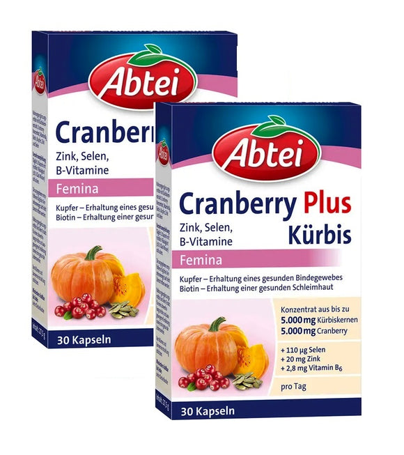 2xPack ABTEI Pumpkin Plus Cranberry Capsules - 60 Capsules