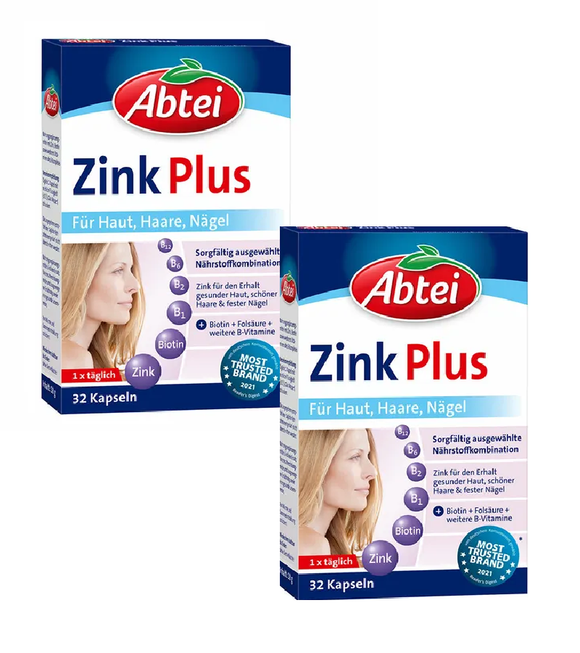 2xPack ABTEI Zinc Plus Nutrient Capsules - 64 Pcs