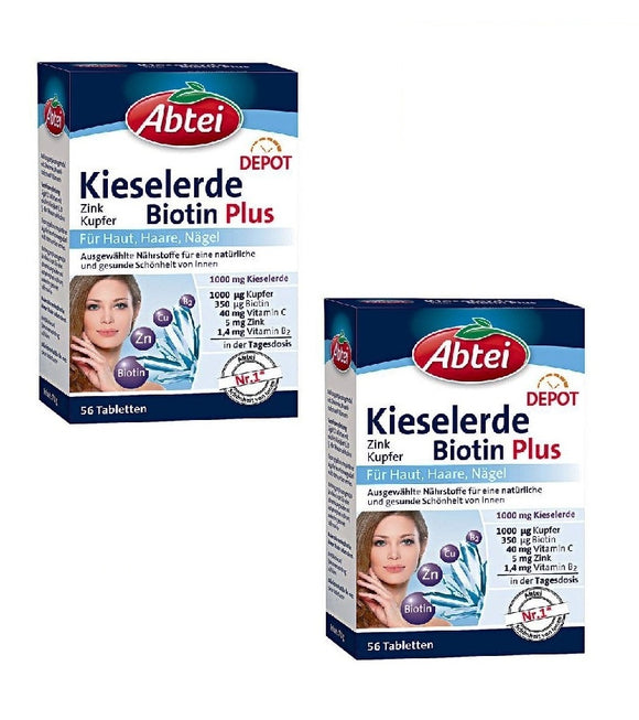 2x Packs ABTEI Silica Biotin Plus Depot Tablets,with Silica Minerals+ - Eurodeal.shop