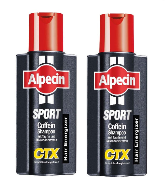 2xPacks Alpecin Caffeine Shampoo Sport CTX- 500 ml