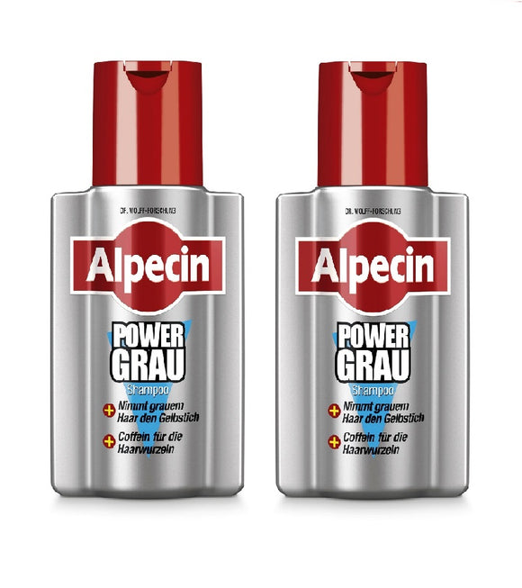 2xPack Alpecin Power Gray Shampoo - 400 ml