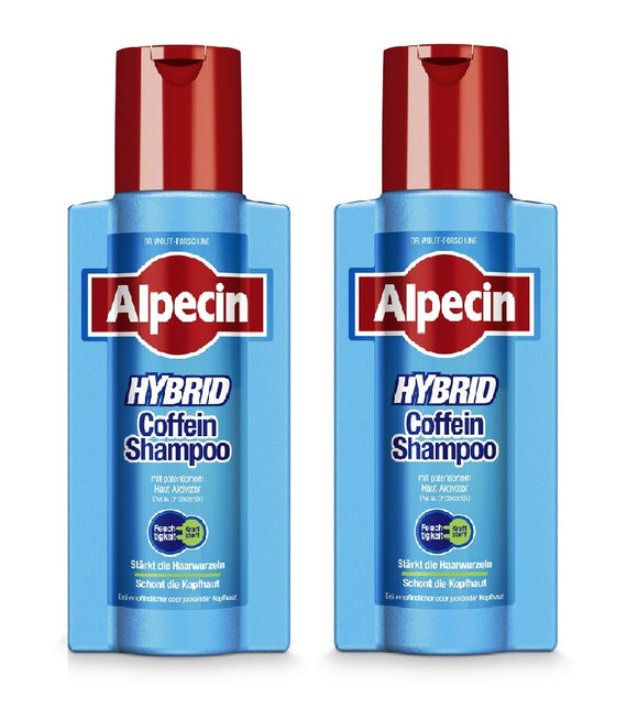 2xPacks Alpecin Hybrid Caffeine Shampoo - 500 ml