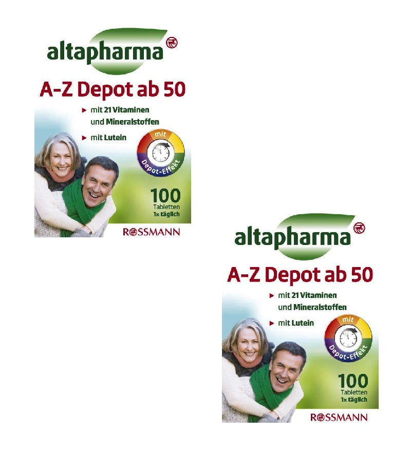2xPack Altapharma A-Z Depot 50+ Minerals, Elements & Lutein – Eurodeal.shop