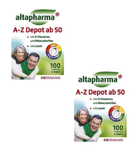 2xPack Altapharma  A-Z Depot 50+ Minerals, Elements & Lutein