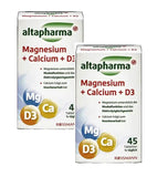 2xPack Altapharma Magnesium + Calcium + D3 - 90 Tablets