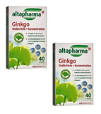 2x Packs Altapharma Ginkgo Memory+Concentration Ginko+Vitamins+Zinc - 60 Capsules