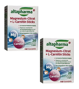 2xPack Altpharma Magnesium Citrate + L-Carnitine Sticks - 40 Sticks