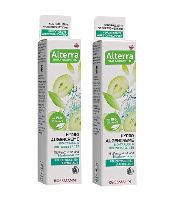 2xPack Alterra Organic Grape & White Tea Hydro Eye Ceam - 30 ml