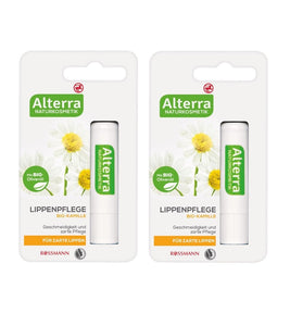 2xPack Alterra Organic Chamomile Lip Balm  - 9.6 g