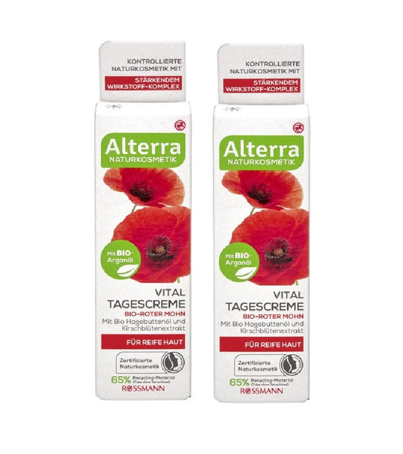 2xPack Alterra Skin Rejuvinating Cherry Blossom Vital Day Cream - 100 ml