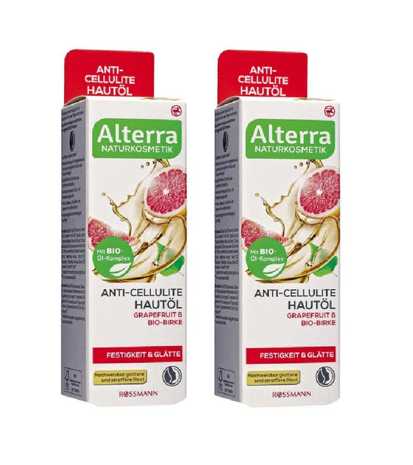 2xPack Alterra Organic Anti-Cellulite Skin Oil - 200 ml