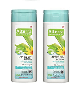 2xPack Alterra Après Organic Aloe Vera & Arnica Sun Lotion - 400 ml