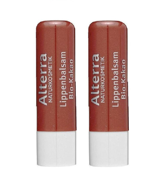 2xPack Alterra Organic Cocoa Lip Balm - 10 g