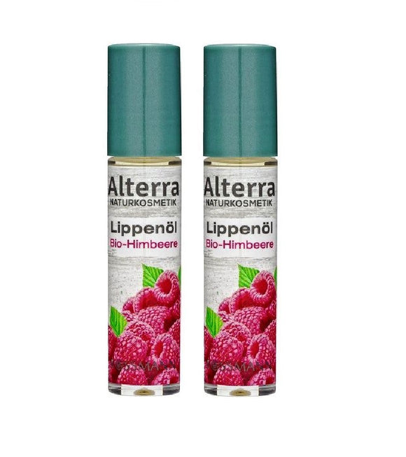2xPack Alterra Lip Oil 02 Organic Raspberry - 14 ml