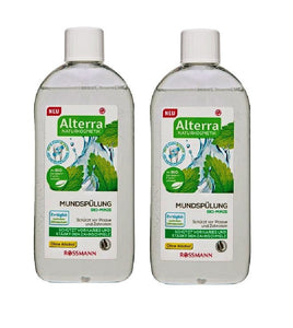 2xPack Alterra Organic Mint Mouthwash Rinse - 900 ml
