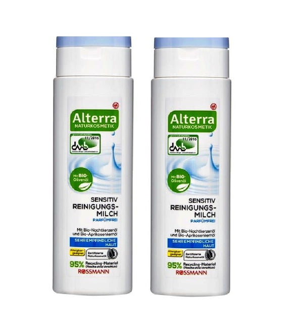 2xPack Alterra Sensitive Cleansing Milk Perfume-Free - 300 ml