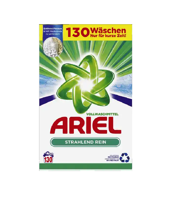 ARIEL Brilliantly Pure Heavy-Duty Detergent Powder - 130 WL