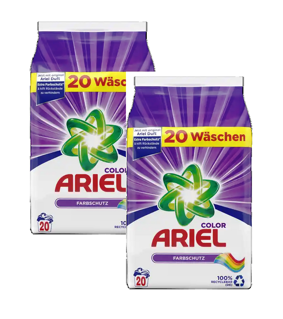 2xPack ARIEL Color Protection Color Detergent Powder - 40 WL