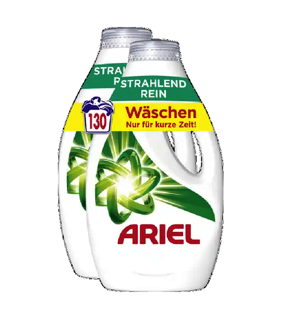 2xPack ARIEL Heavy Duty Liquid Detergent - 130 WL