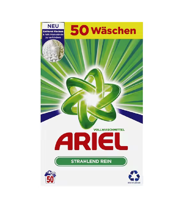 Ariel Laundry Detergent Powder Regular - 50 WL