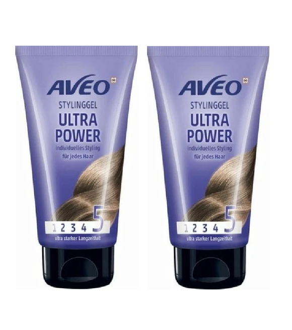 2xPack AVEO Ultra Power Structure Hair Styling Wax - 300 ml