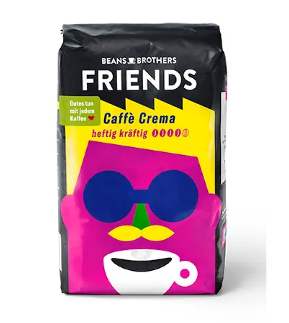 BEANS BROTHERS FRIENDS from Tchibo - Strong Caffè Crema Whole Beans - 500 g