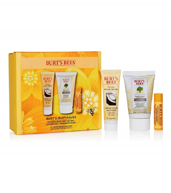 BURT'S BEES Must Haves Hand Foot and Lip Care on the Go Set