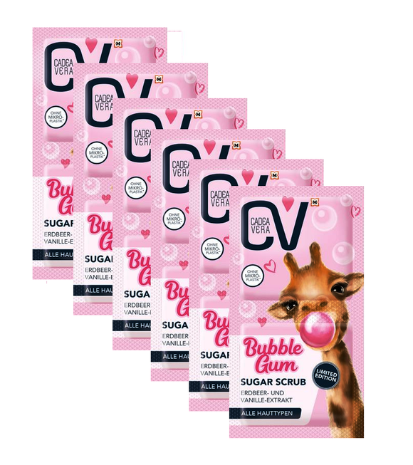 6xPack CV (CadeaVera) Sugar Scrub Bubblegum Masks - 96 ml