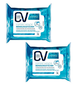 2xPack CV (CadeaVera) Hydro Refreshing Cleaning Wipes - 50 pcs