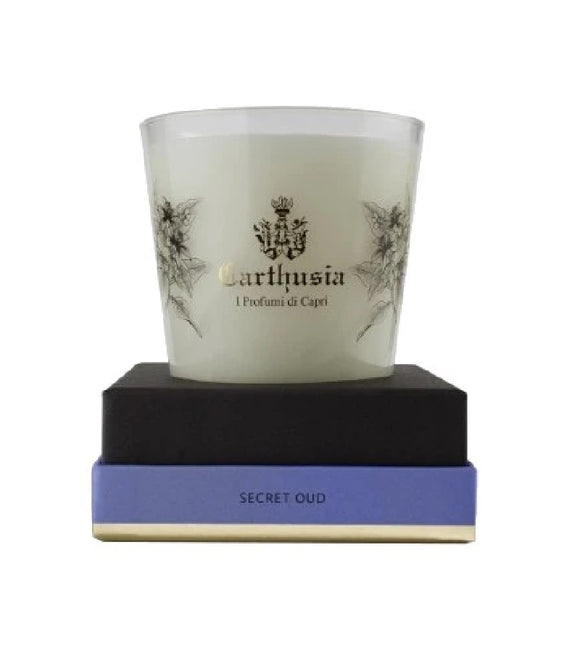 Carthusia Scented Candle Secret Oud Wood with Blue Pepper - 260 g
